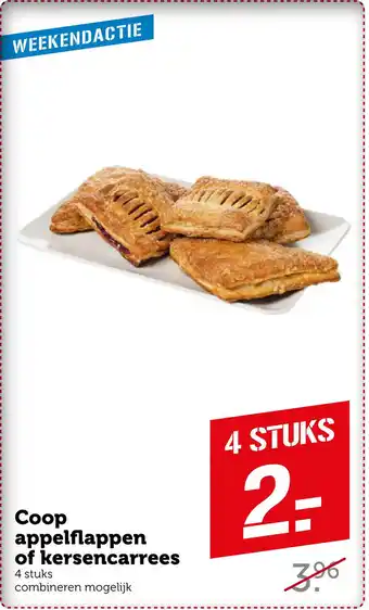 Coop Coop appelflappen of kersencarrees aanbieding