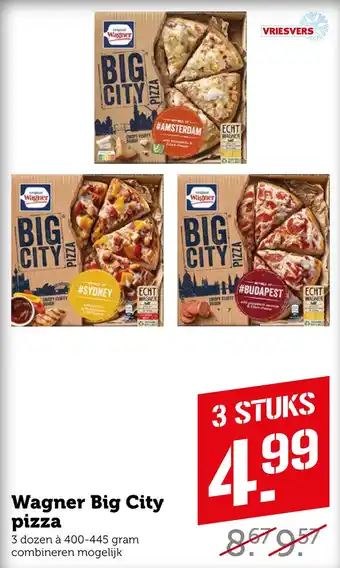 Coop Wagner Big City pizza aanbieding