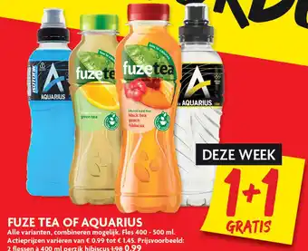 Dekamarkt FUZE TEA OF AOUARIUS aanbieding