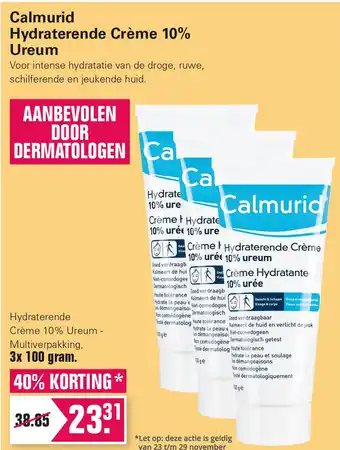 De Online Drogist Calmurid Hydraterende Crème 10% Ureum aanbieding