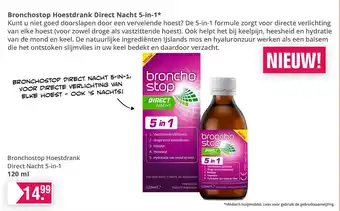 De Online Drogist Bronchostop Hoestdrank Direct Nacht 5-in-1 aanbieding