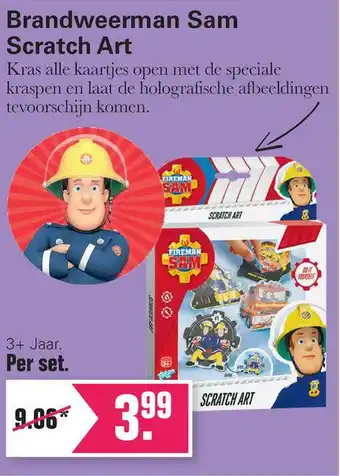 De Online Drogist Brandweerman Sam Scratch Art aanbieding