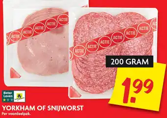 Dekamarkt YORKHAM OF SNIJWORST aanbieding