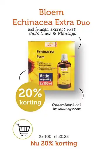 De Rode Pilaren Bloem Echinacea Extra Duo aanbieding