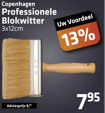 De voordeelmarkt Copenhagen Professionele Blokwitter 3x12cm aanbieding