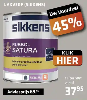 De voordeelmarkt Lakverf (Sikkens) aanbieding