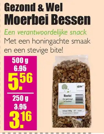 Gezond & Wel Gezond & Wel Moerbei Bessen aanbieding