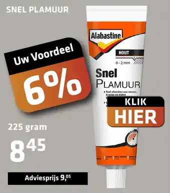 De voordeelmarkt Snel Plamur aanbieding