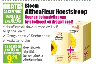 Gezond & Wel Bloem AltheaFleur Hoestsiroop aanbieding