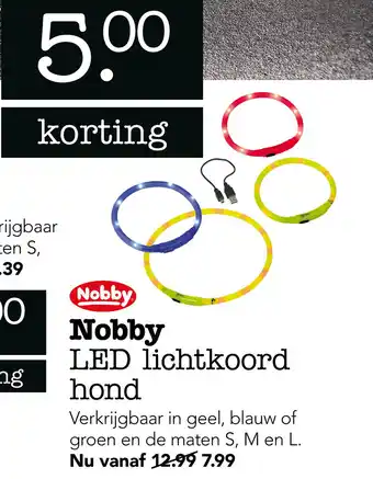 Dierspecialist Nobby LED lichtkoord hond aanbieding