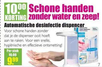 Gezond & Wel Automatische desinfectie dispencer aanbieding