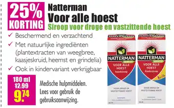 Gezond & Wel Natterman Voor alle hoest aanbieding