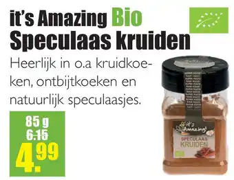 Gezond & Wel it's Amazing Bio Speculaas kruiden aanbieding