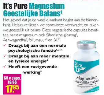 Gezond & Wel it's Pure Magnesium Geestelijke Balans' aanbieding