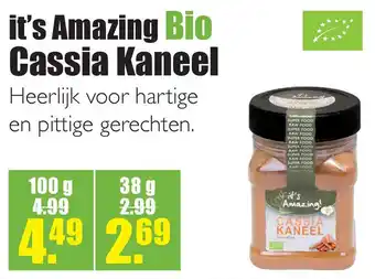 Gezond & Wel it's Amazing Bio Cassia Kaneel aanbieding