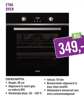 Keukendepot Etna Oven aanbieding