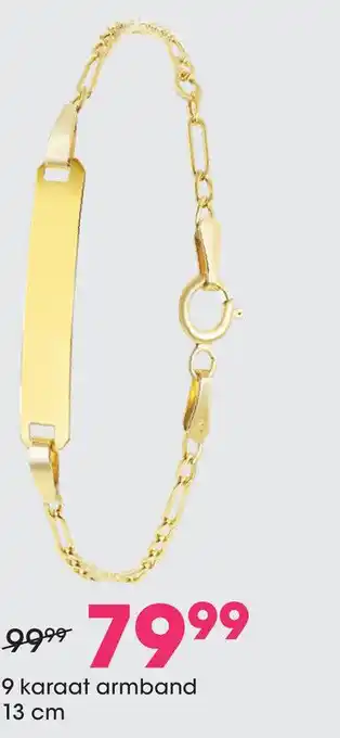 Lucardi 9 karaat armband 13 cm aanbieding