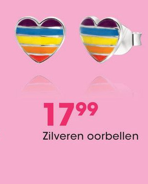 Lucardi Zilveren oorbellen aanbieding