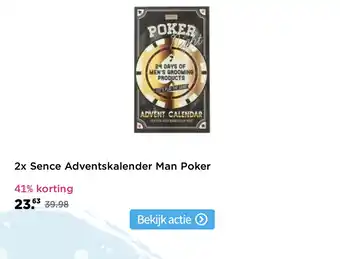 Plein.nl 2x Sence Adventskalender Man Poker aanbieding