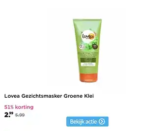 Plein.nl Lovea Gezichtsmasker Groene Klei aanbieding