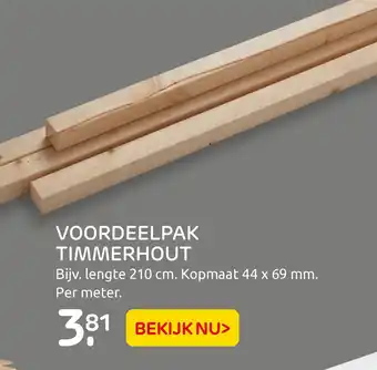 Praxis VOORDEELPAK TIMMERHOUT aanbieding