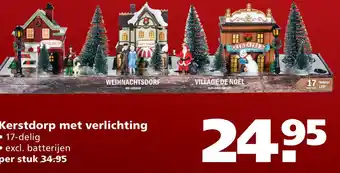 Ranzijn Kerstdorp met verlichting • 17-delig aanbieding