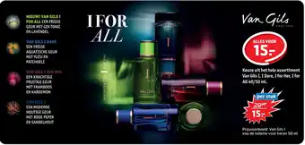 Trekpleister Keuze uit het hele assortiment Van Gils I, I Dare, I for Her, I for All 40/50 ml. aanbieding