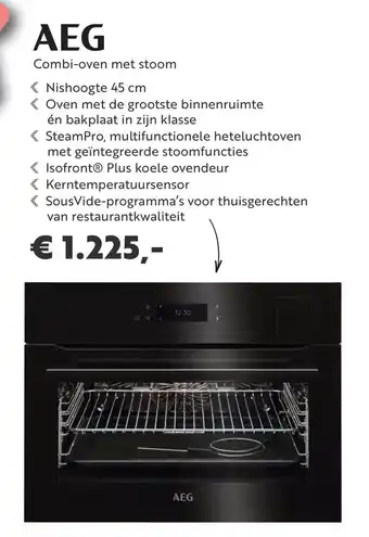 Superkeukens AEG Combi-oven met stoom aanbieding