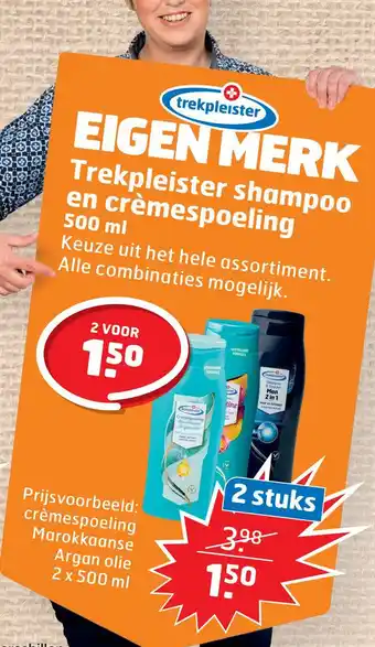 Trekpleister Trekpleister shampoo en crèmespoeling 500 ml aanbieding