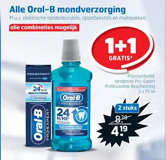 Trekpleister Alle Oral-B mondverzorging aanbieding