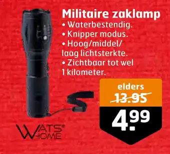 Trekpleister Militaire zaklamp aanbieding