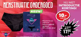 Trekpleister IntimaWear Menstruatie Ondergoed aanbieding