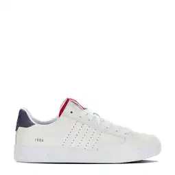 Wehkamp K-Swiss Lozan Klub leren sneakers wit/rood/donkerblauw aanbieding