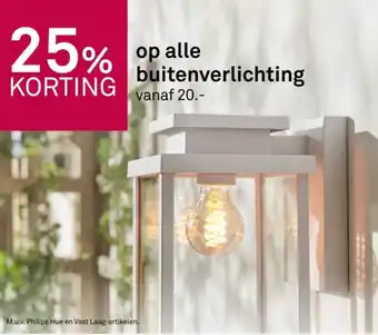 Karwei Op alle buitenverlichting aanbieding