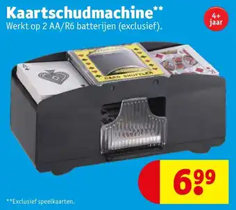 Kruidvat Kaartschudmachine aanbieding