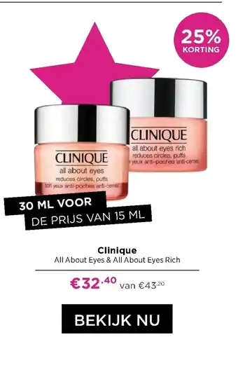 ICI Paris XL Clinique All About Eyes & All Eyes Rich aanbieding