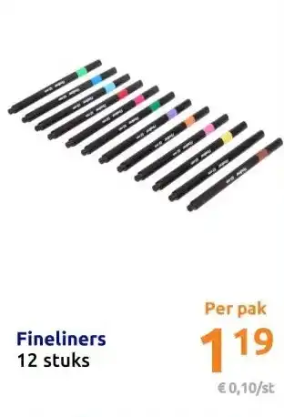 Action Fineliners aanbieding