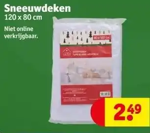 Kruidvat Sneeuwdeken 120 x 80 cm aanbieding
