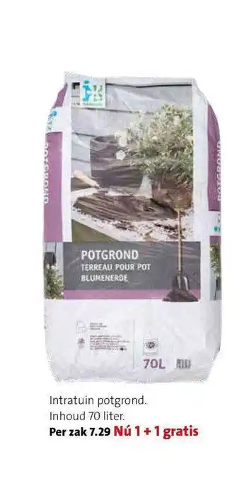 Intratuin Intratuin Potgrond 70 liter aanbieding