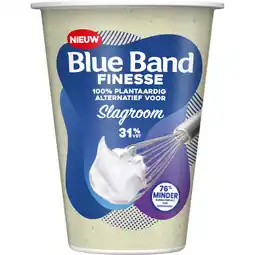 Albert Heijn Blue Band Finesse plantaardig alternatief slagroom aanbieding