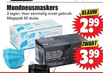 Dirk Mondneusmaskers aanbieding