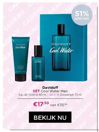 ICI Paris XL Davidoff Set Cool Water Men aanbieding