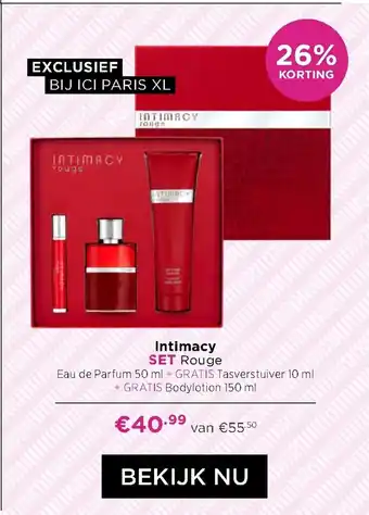 ICI Paris XL Intimacy Set Rouge aanbieding