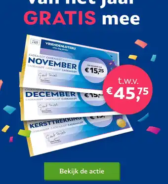 Vriendenloterij Vriendenloterij aanbieding