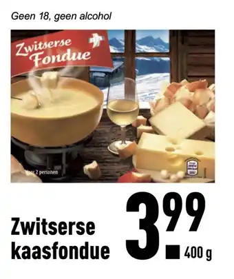 ALDI Zwitserse kaasfondue aanbieding