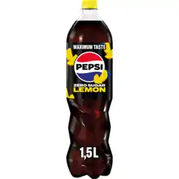 Jumbo Pepsi Zero Sugar Lemon Flavour 1, 5L aanbieding