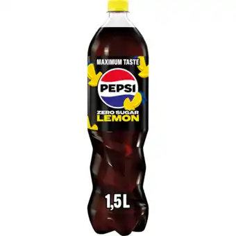 Jumbo Pepsi Zero Sugar Lemon Flavour 1, 5L aanbieding