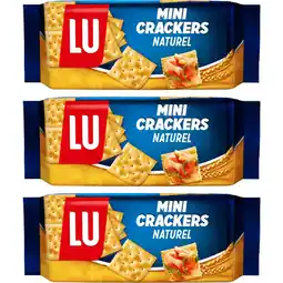 Albert Heijn LU Mini crackers naturel 3-pack aanbieding
