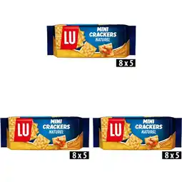 Albert Heijn LU Mini crackers naturel 3-pack aanbieding