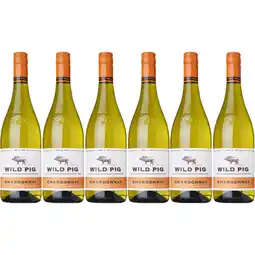 Albert Heijn Wild Pig Chardonnay 6-pack aanbieding
